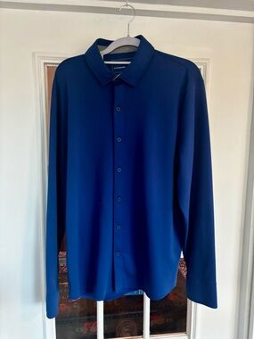 Twillory Men's Casual Button-Down Shirt - Blue